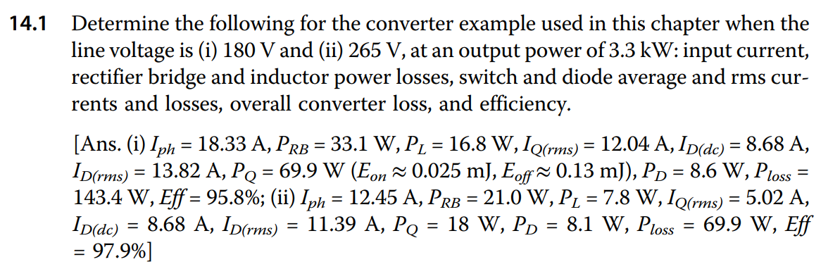 4.1 Determine the following for the converter example | Chegg.com