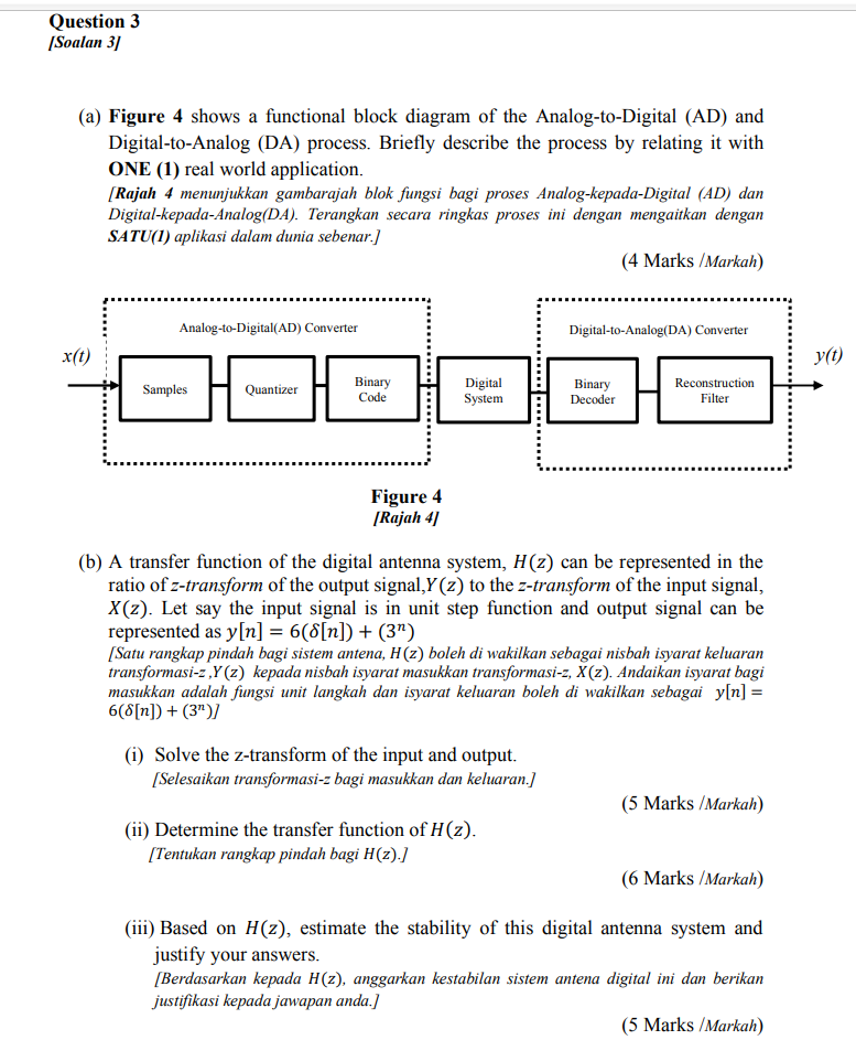 Solved Question 3 Soalan 3) (a) Figure 4 Shows A Functional | Chegg.com