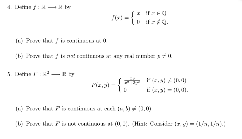 Solved Throughout these exercises assume R and R^n have the | Chegg.com