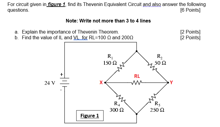 Solved For circuit given in figure 1, find its Thevenin | Chegg.com