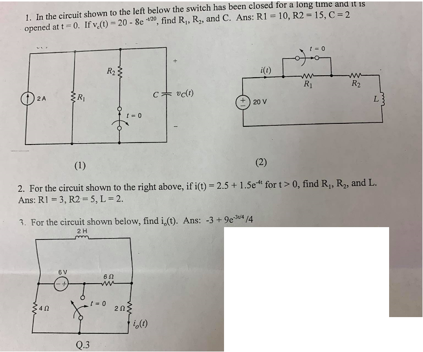 electrical find answer at: https: Images High... Solved Can you help me 3 questions here with solutions? I | Chegg.com