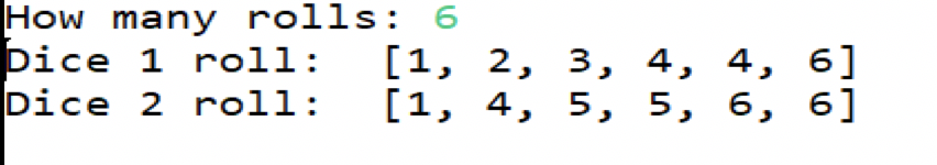 Solved Dice Rolling: In a python program, write a function | Chegg.com