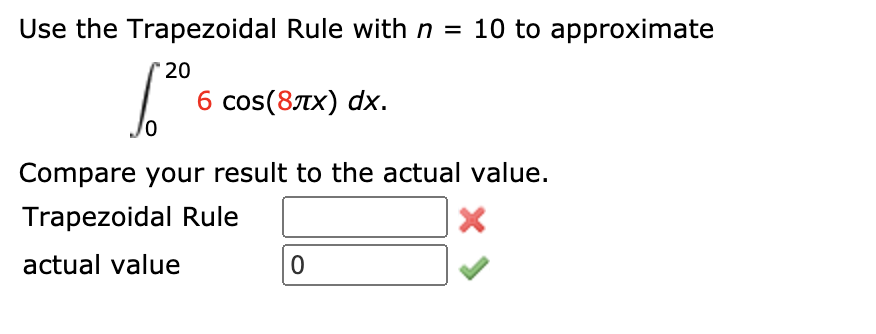 Solved Use The Trapezoidal Rule With N = 10 To Approximate | Chegg.com