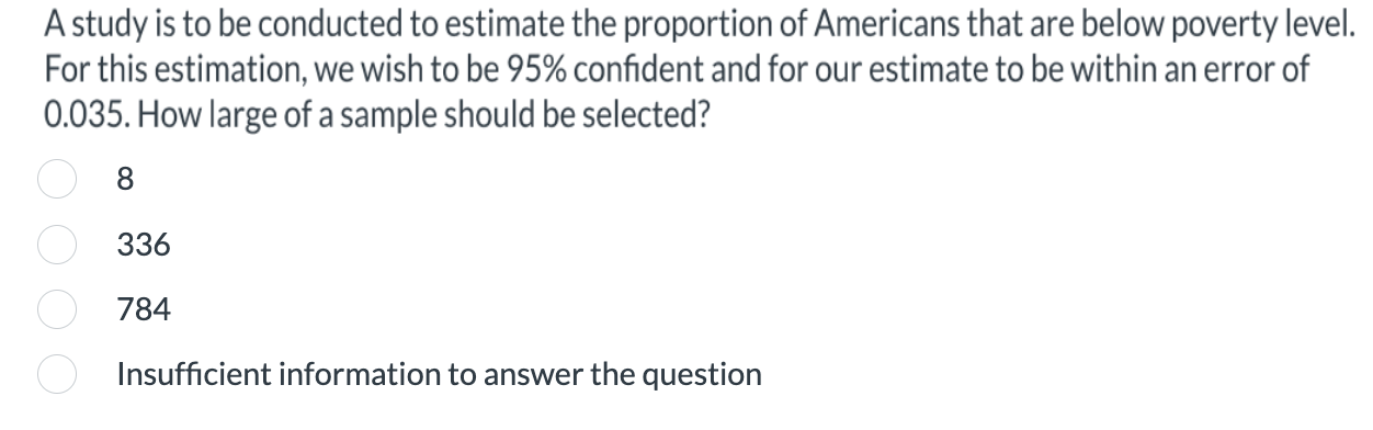 Solved A study is to be conducted to estimate the proportion | Chegg.com
