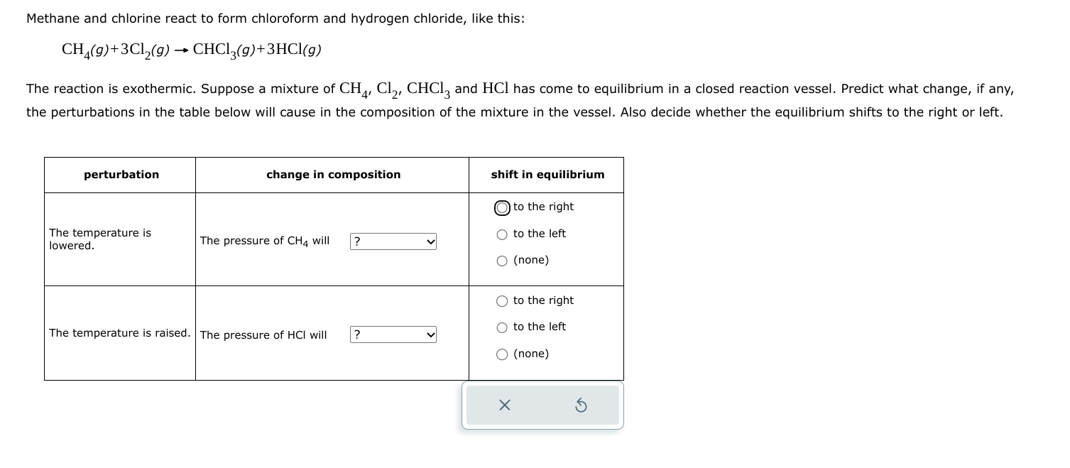 Solved Methane and chlorine react to form chloroform and | Chegg.com