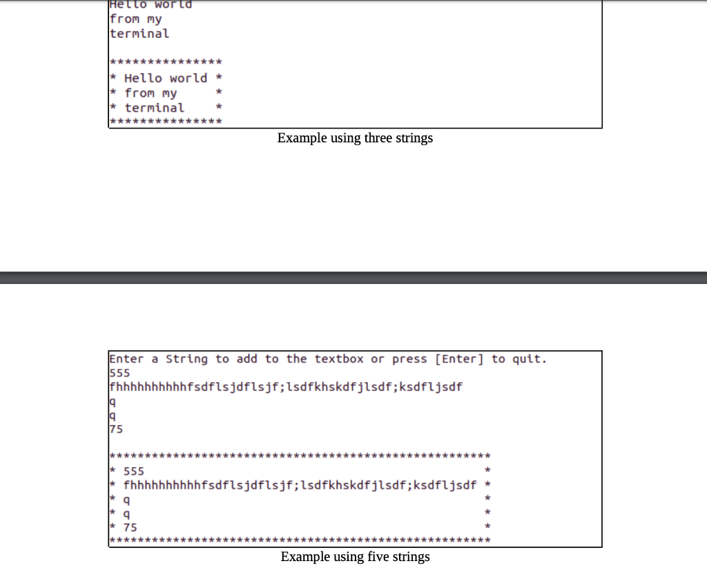 Solved Homework 2: Text Box Problem. Summary: We will create | Chegg.com