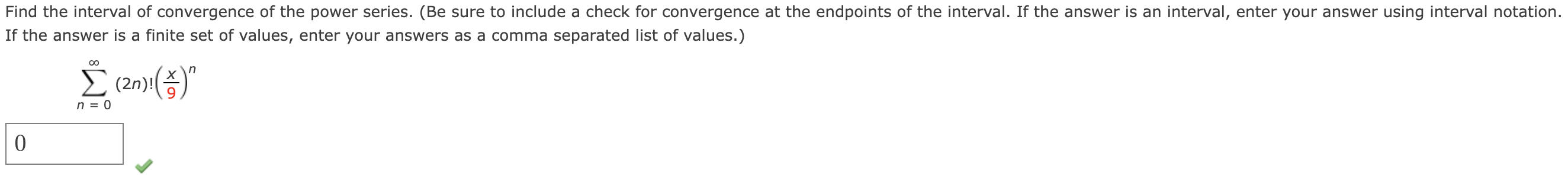 Solved if the answer is a finite set of values, enter your | Chegg.com