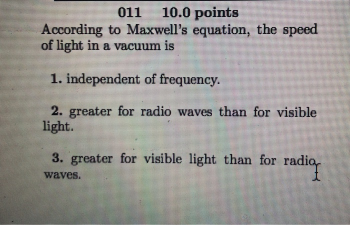 maxwell speed of light experiment