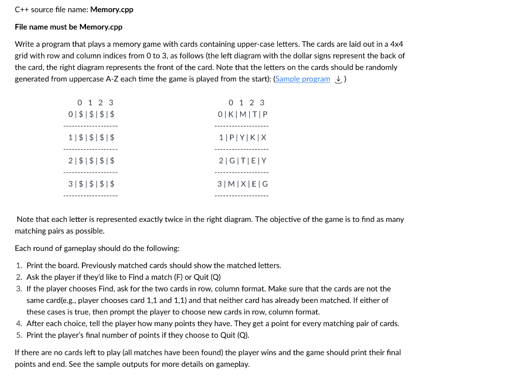 Solved C++ I need cpp file code ... the sample program in | Chegg.com