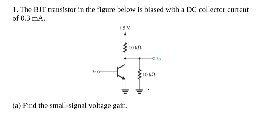 bjt transistor calculations
