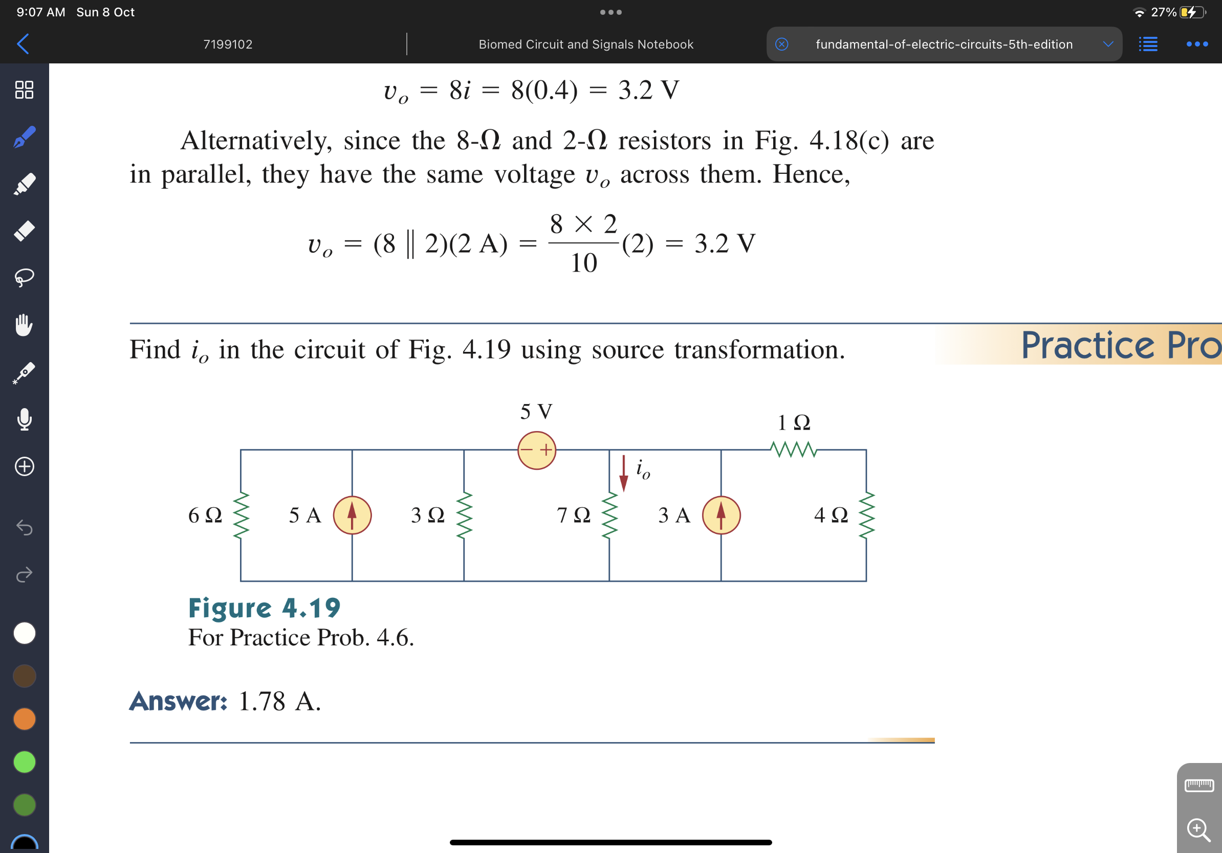 Solved 7199102 Biomed Circuit and Signals Notebook