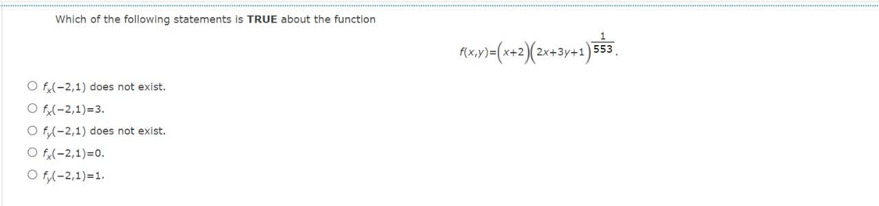 Solved Which of the following statements is TRUE about the | Chegg.com
