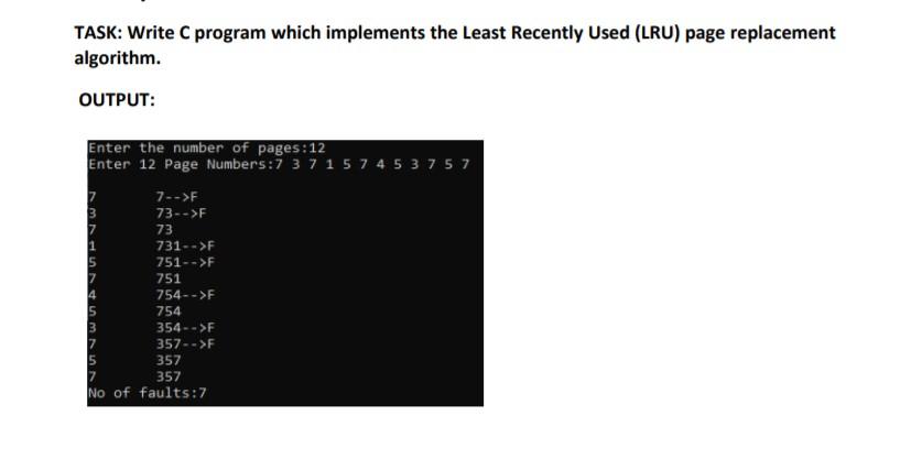 C Program To Simulate Lru Page Replacement Algorithm