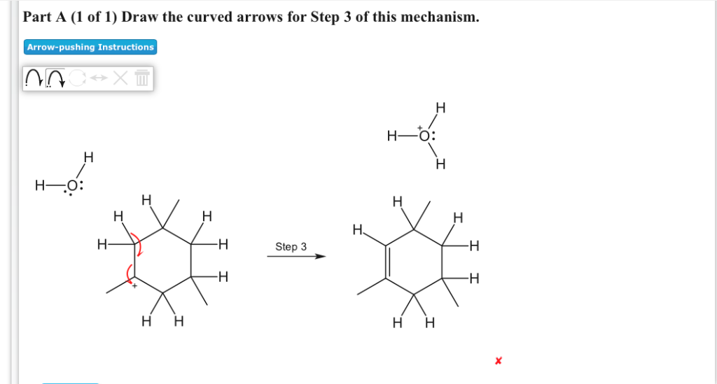 Solved Part A (1 of 1) Draw the curved arrows for Step 3 of | Chegg.com