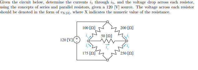 Solved Given the circuit below, determine the currents i1 | Chegg.com