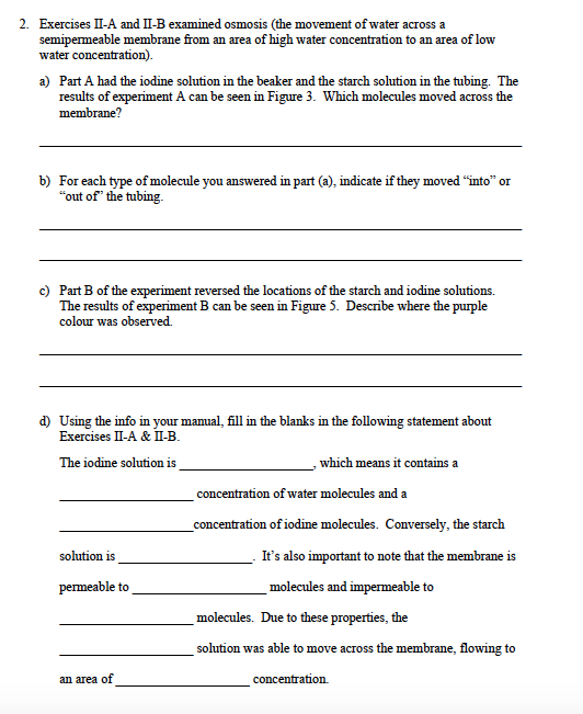 Solved PART II: Osmosis Each cell is enclosed by a | Chegg.com