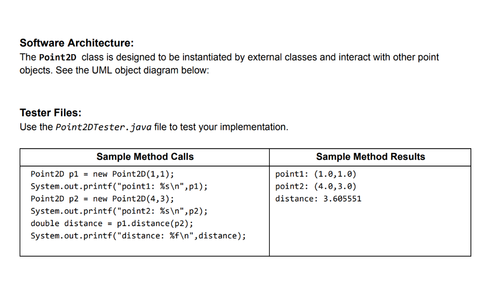 Problem 3: Point2D (10 points) (Data Analytics) A | Chegg.com