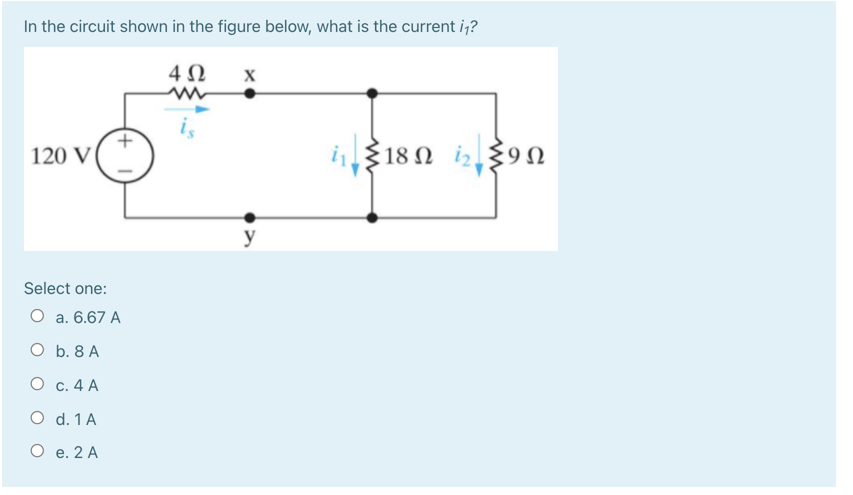 Solved In the circuit shown in the figure below, what is the | Chegg.com