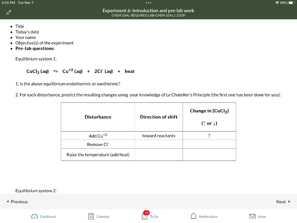 experiment 7 pre lab chem 101