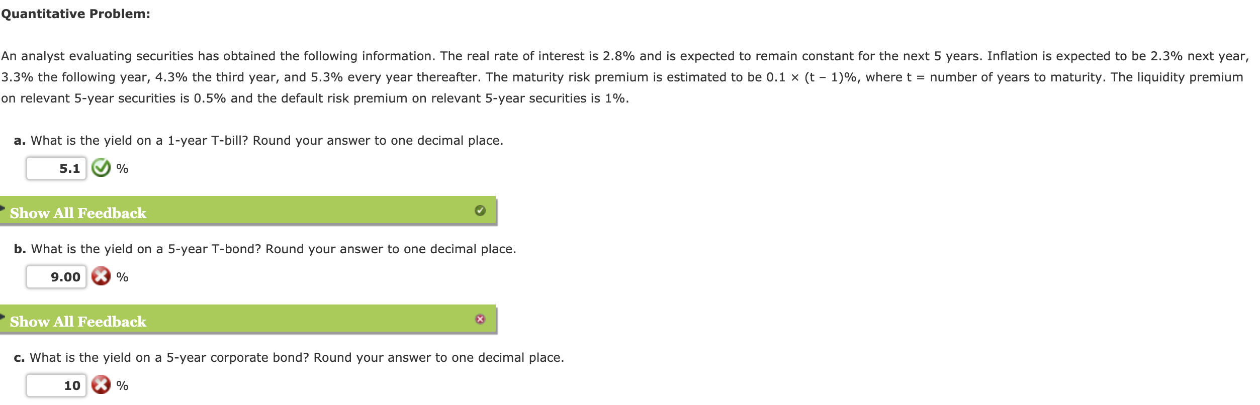 Solved Quantitative Problem: An Analyst Evaluating | Chegg.com