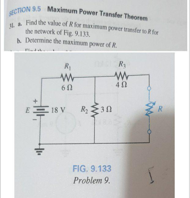 Solved SECTION 9.5 Maximum Power Transfer Theorem 31. a. | Chegg.com