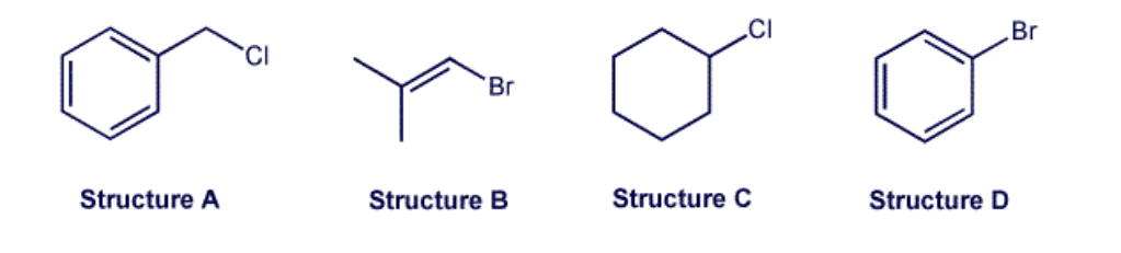 Solved Structure A Structure B Structure C Structure D | Chegg.com