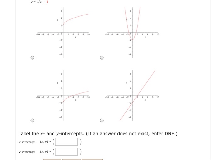 Do pre calc x and y intercepts