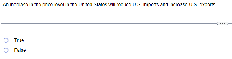 Solved An increase in the price level in the United States | Chegg.com