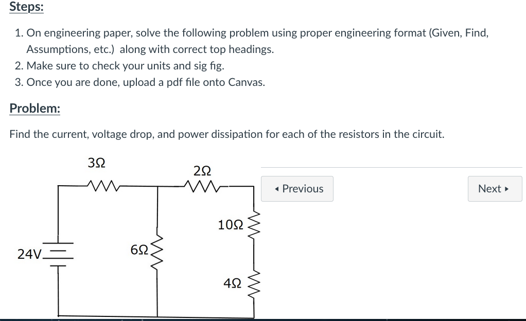 Solved Steps: 1. On engineering paper, solve the following | Chegg.com