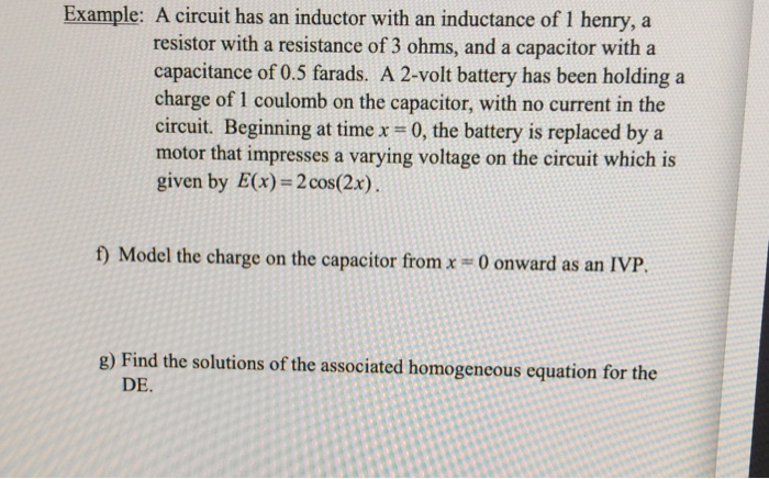 Simple Inductor Questions Solved Example: A circuit has an inductor with an inductance | Chegg.com