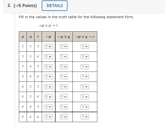 Solved Fill In The Values In The Truth Table For The Chegg Com