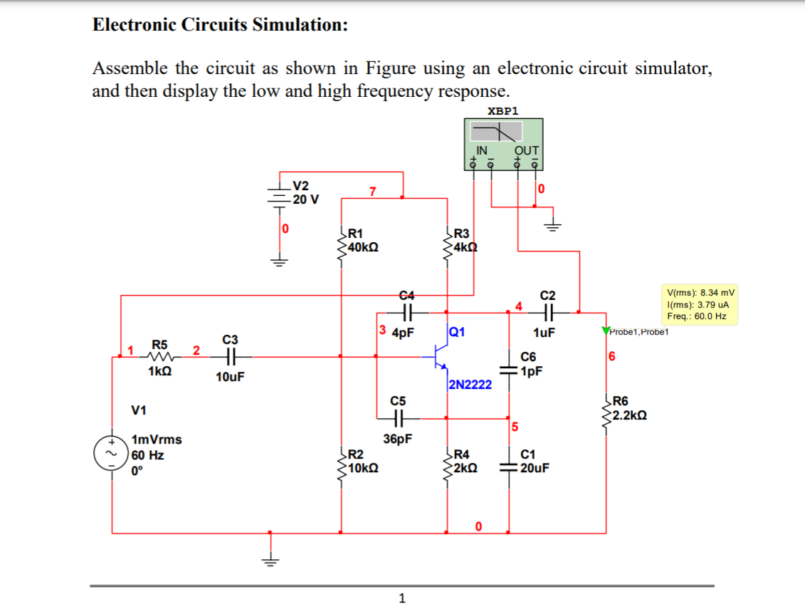 electronics circuit simulator