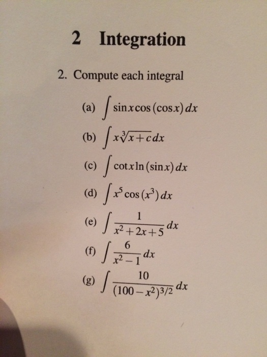 integral sec square x into cos square x dx