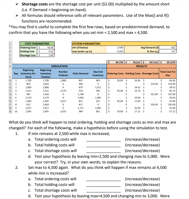 Solved An optional replenishment inventory system (also | Chegg.com