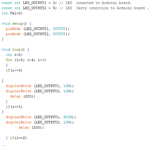 Solved Figure (1) Arduino program for microcontroller by | Chegg.com