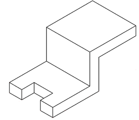 Solved - Draw Oblique view for the below object | Chegg.com