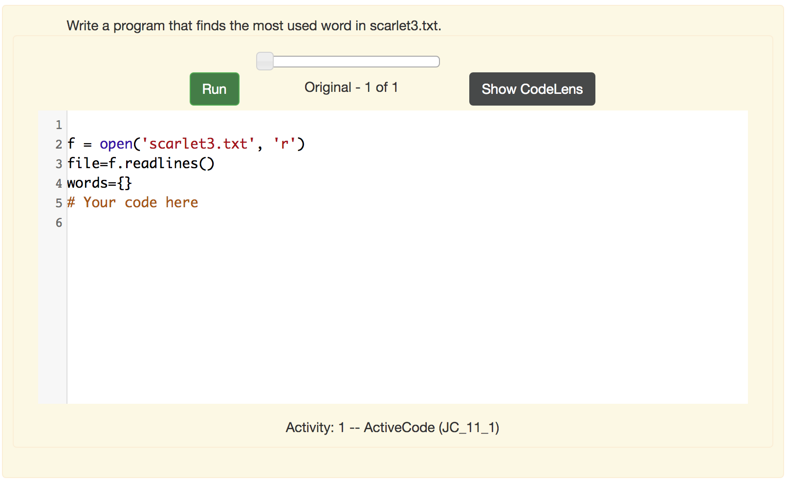 Solved Write a program that finds the most used word in | Chegg.com