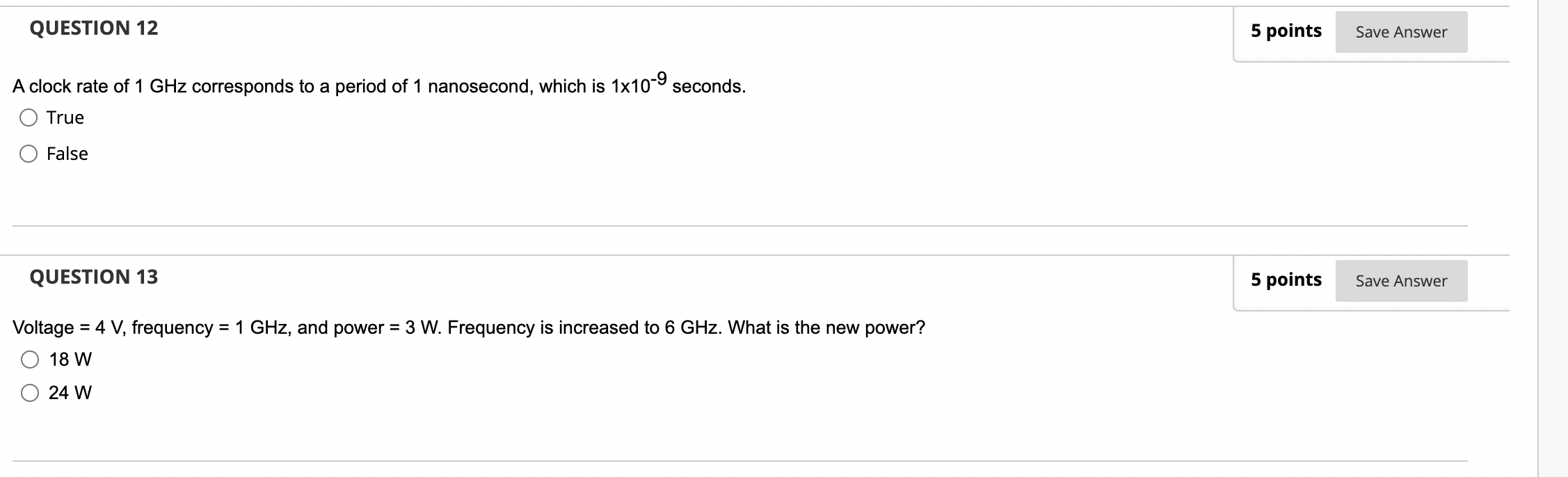 Solved QUESTION 12 5 points Save Answer seconds. A clock | Chegg.com