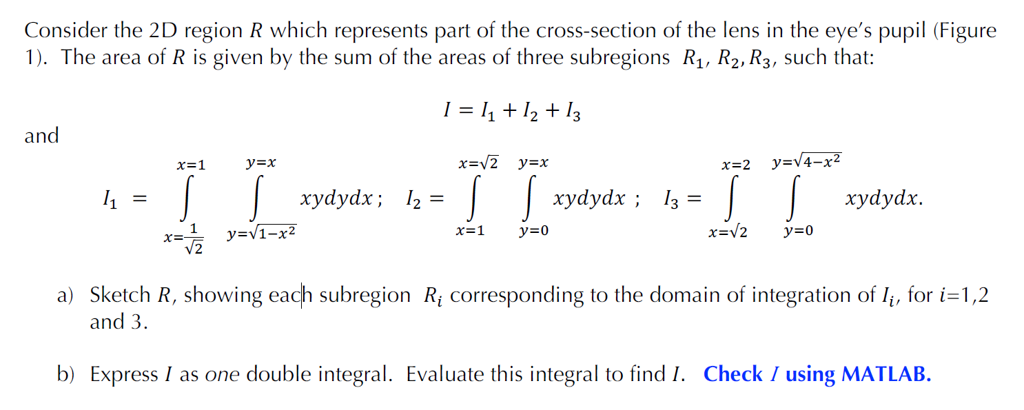Solved Consider the 2D region R which represents part of the | Chegg.com
