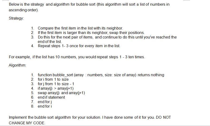 Gr 11,12 - Bubble Sort 1