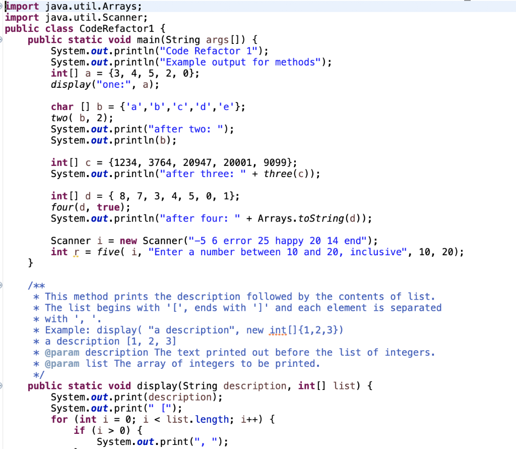 Solved pls help, can someone code refactor this code to fit | Chegg.com