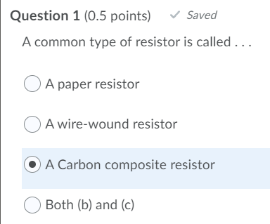 Solved Question 1 (0.5 points) Saved A common type of | Chegg.com