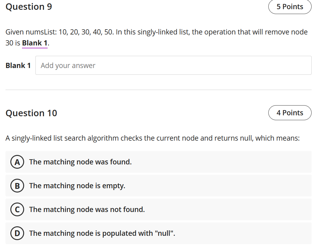 Solved Question 7 5 Points Given numsList: 12, 15, 21, 31. | Chegg.com