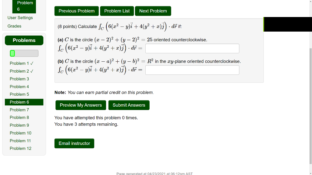 Solved Calculate C 6 X2 Y I 4 Y2 X J Dr Chegg Com