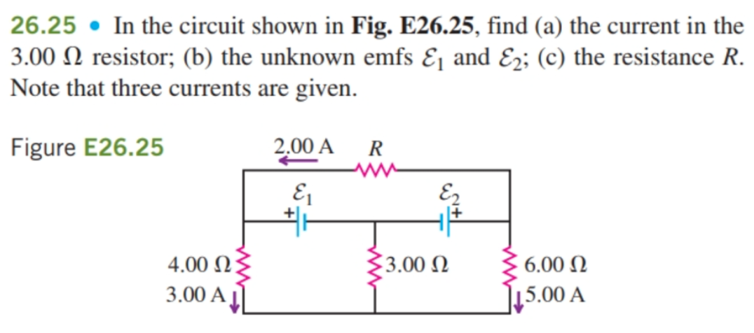 Solved 26.25 · In the circuit shown in Fig. E26.25, find (a) | Chegg.com