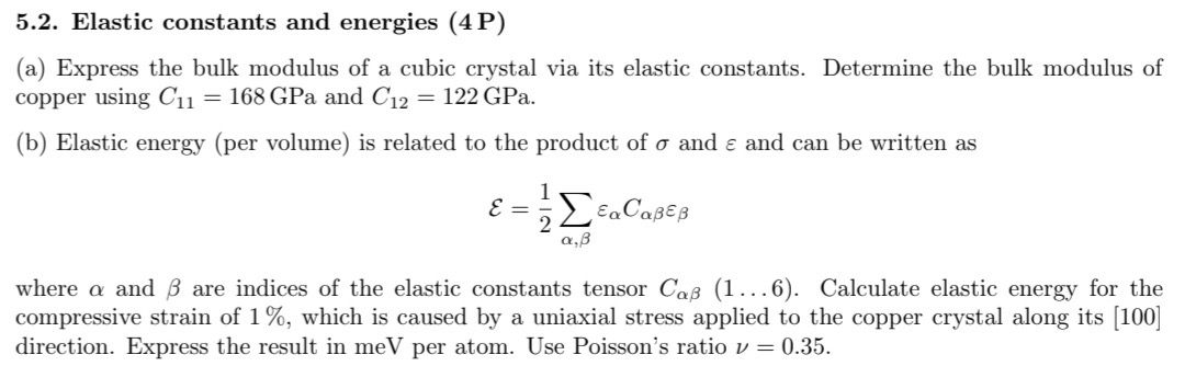 Solved Please solve the solid physics problem step by step. | Chegg.com