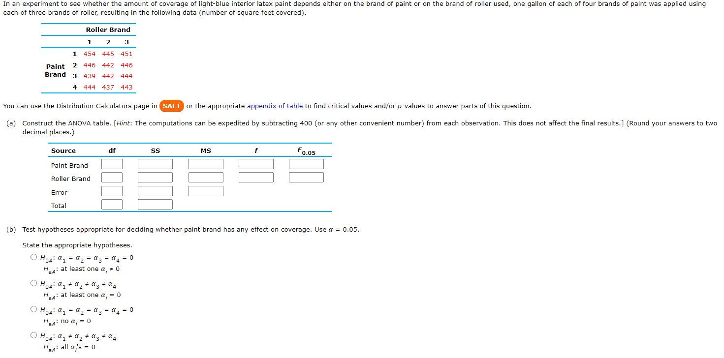 In an experiment to see whether the amount of | Chegg.com