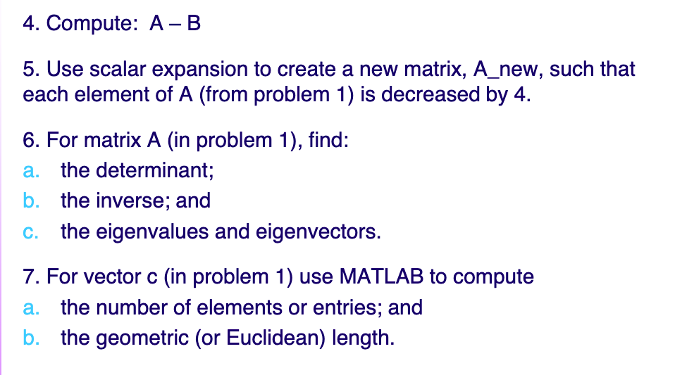 eigenvalues matlab dont match mathcad