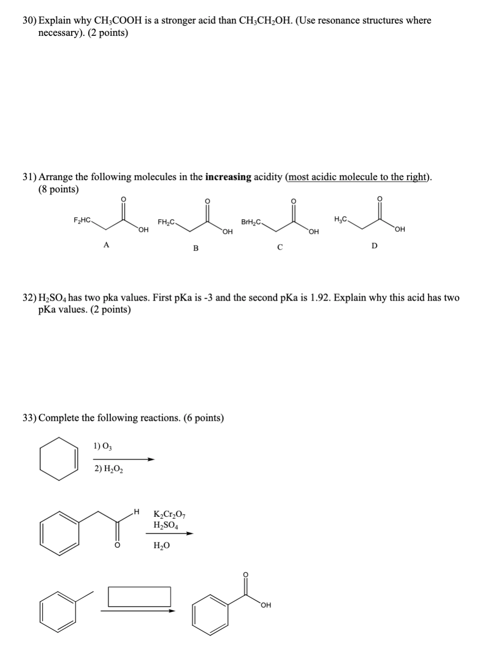 Solved 30) Explain why CH3COOH is a stronger acid than | Chegg.com