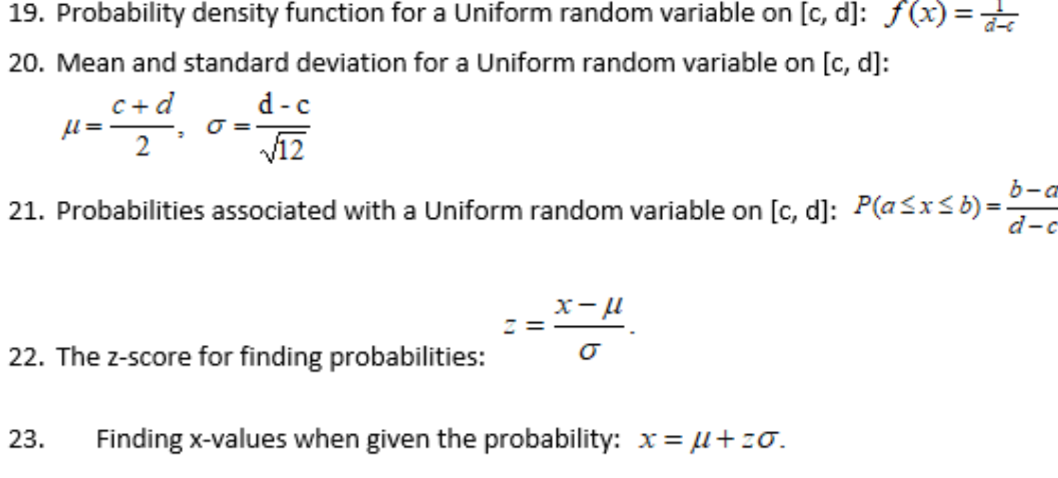 19. Probability density function for a Uniform random Chegg